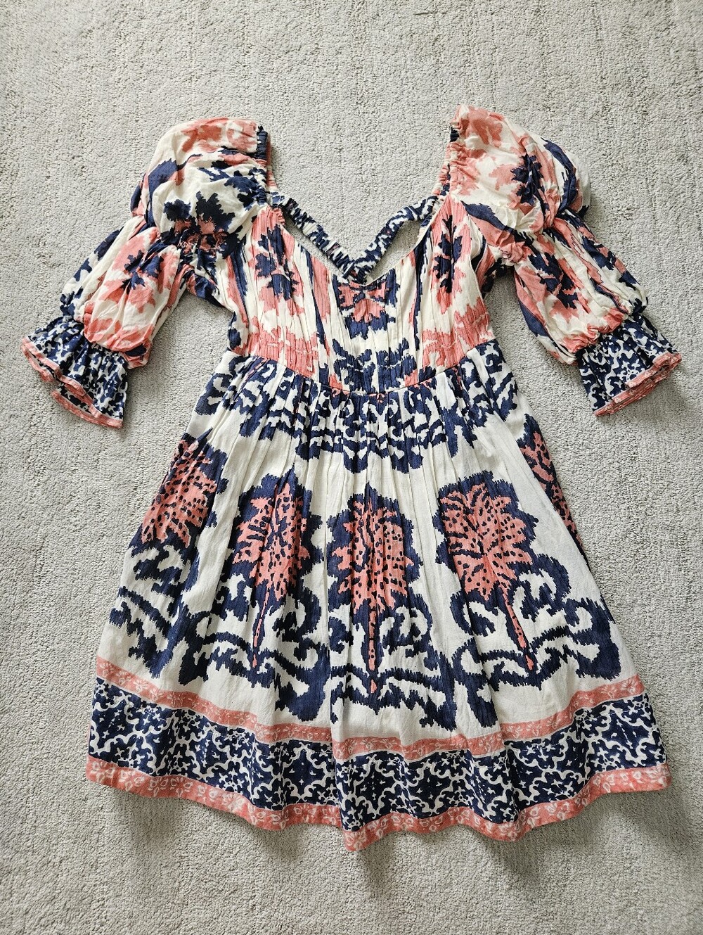 Ash & Eden Puff Sleeve Mini Dress Size Small